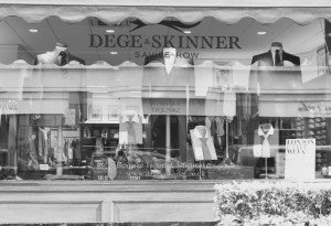 Das Schaufenster ist von Kennern geschätzt: Es soll das schönste der gesamten Savile Row sein.