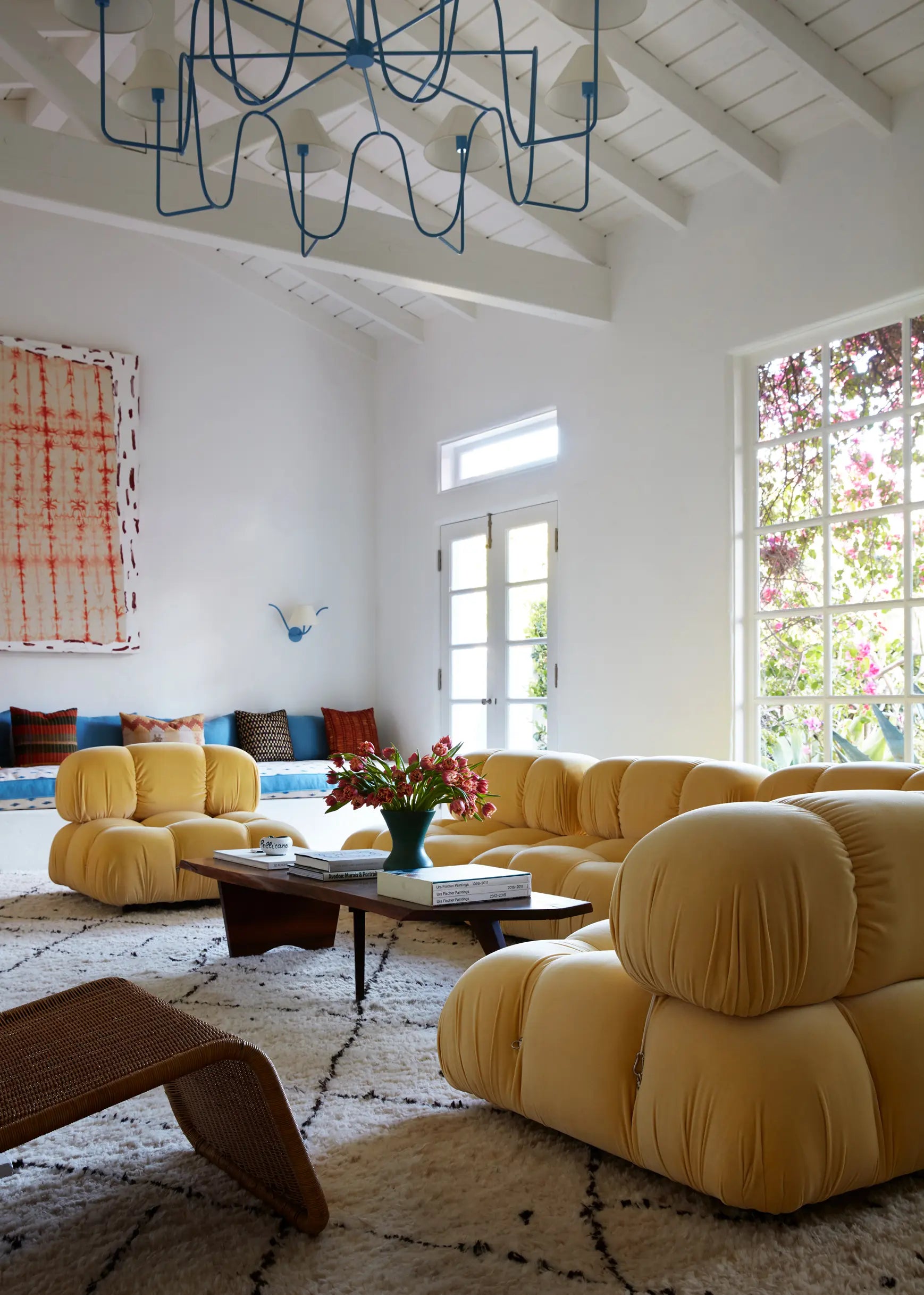 Billy Cotton living room with beni ourain rug