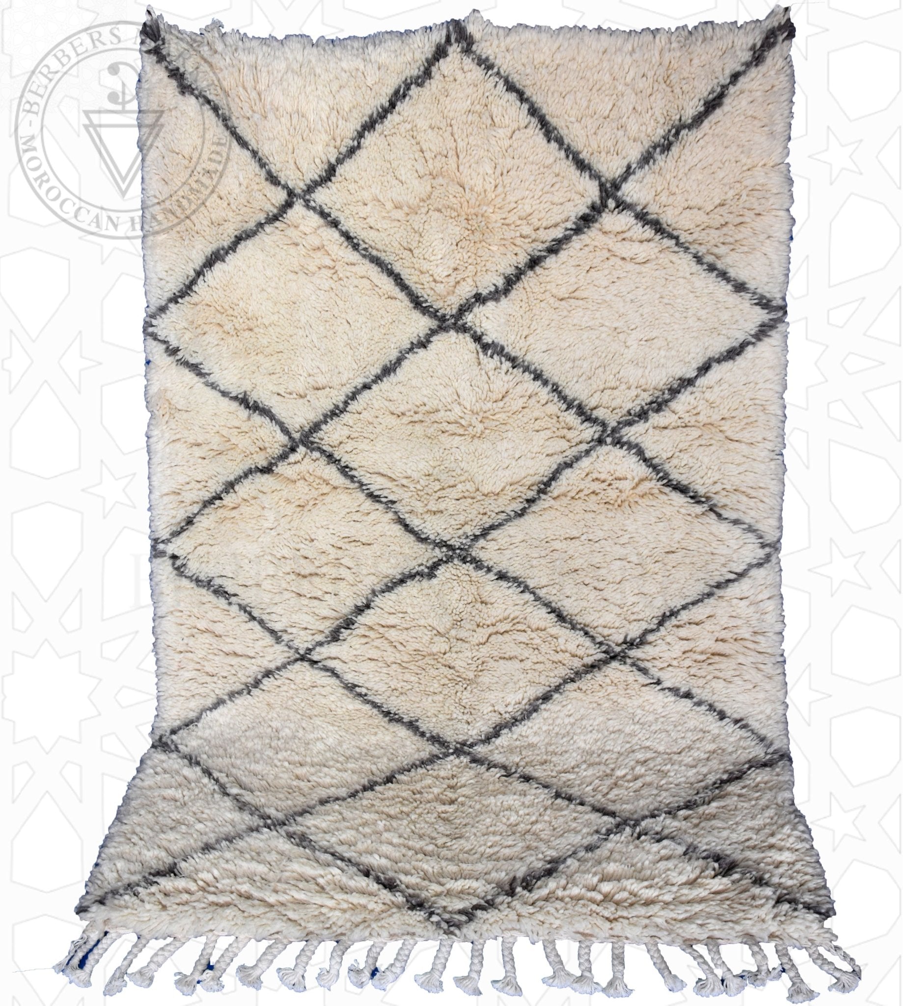 beni ourain moroccan rug, size: 39 x 558 ft, 120 x 170 cm