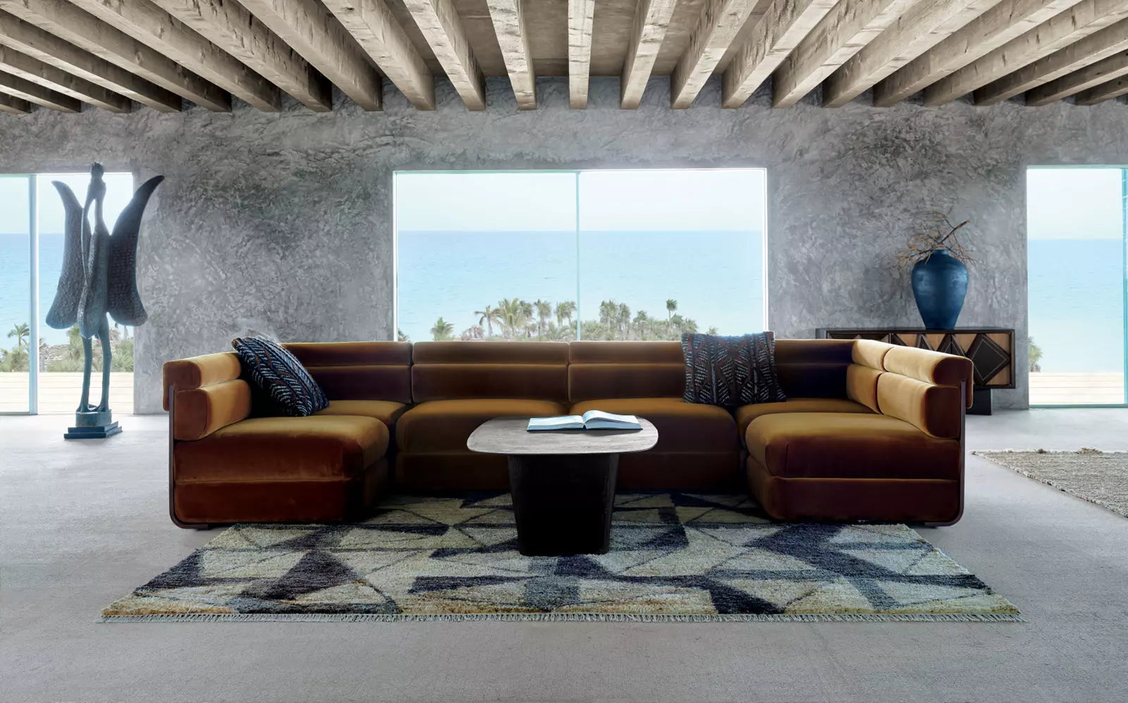 kravitz design interior design with moroccan rug