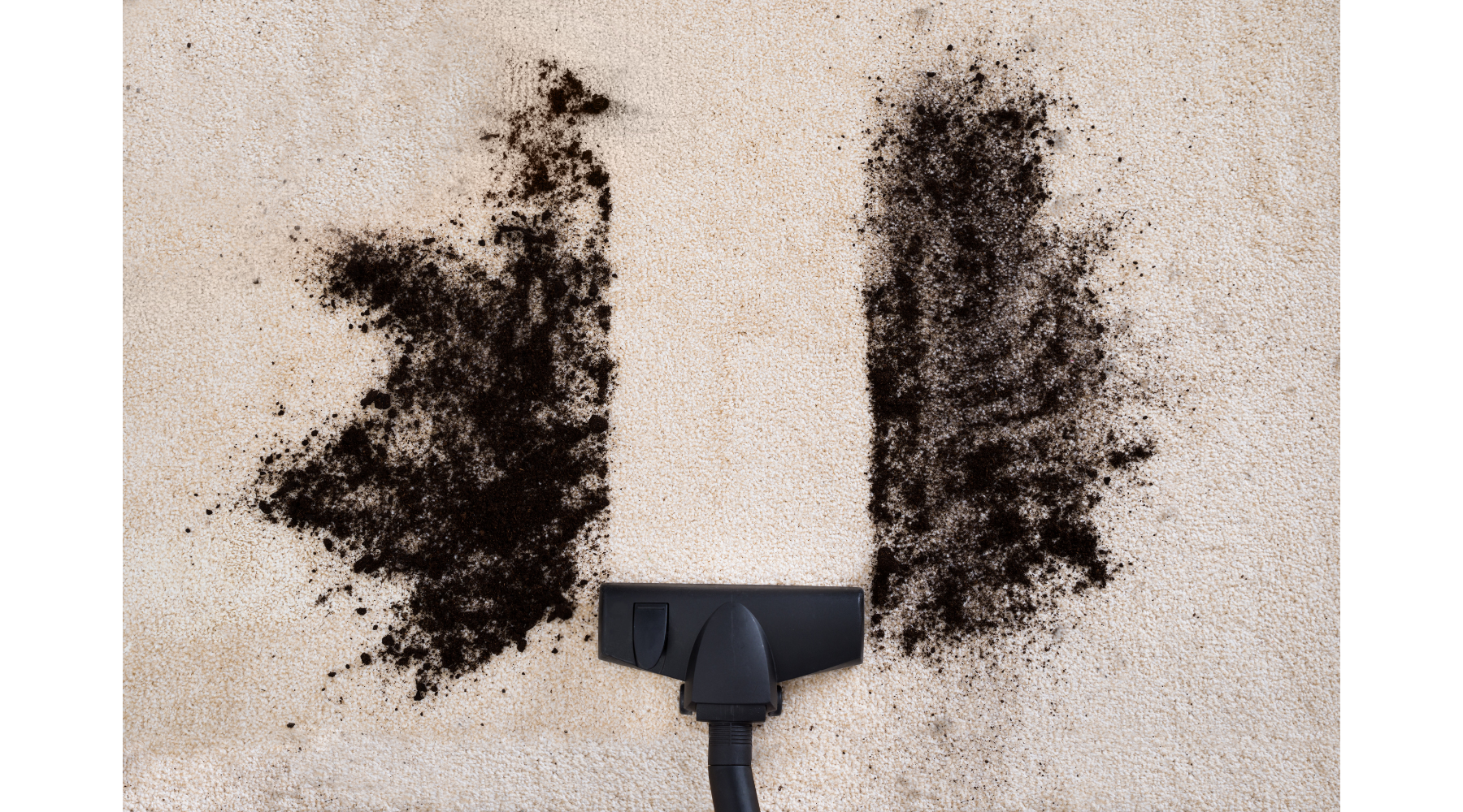 vacuum clearner - cleaning rug with vacuum