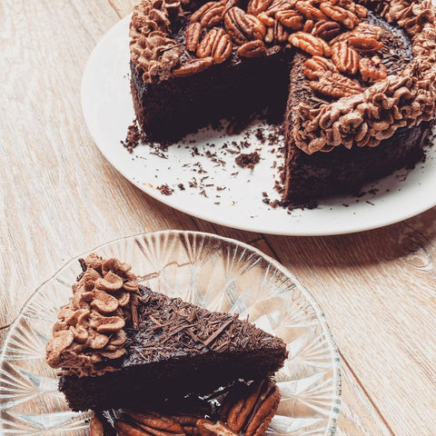 Groovy Keto Chocolate Cake with Pecans