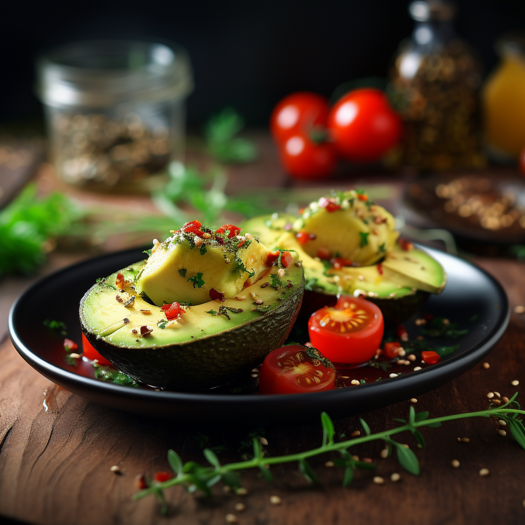 Stuffed Avocado on vegan keto diet