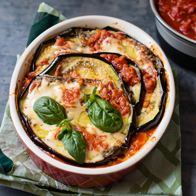 Vegan keto eggplant lasagna