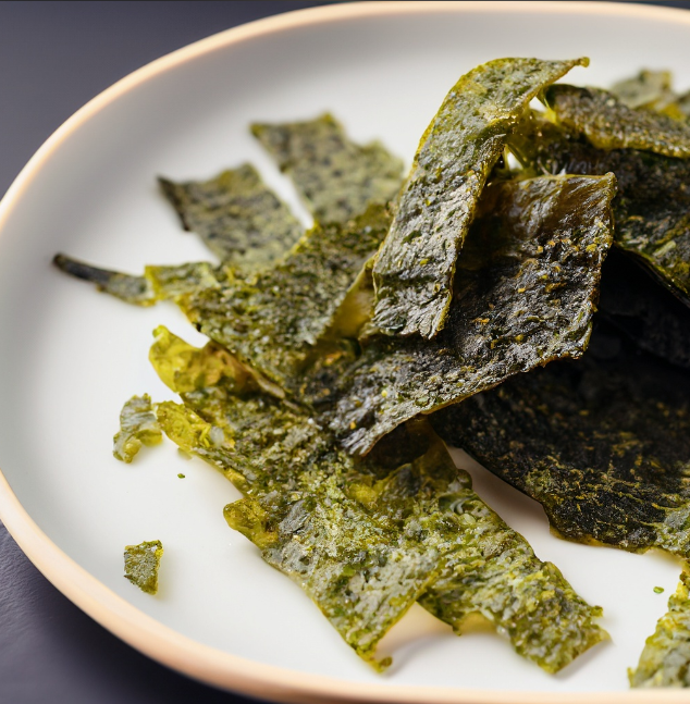 Vegan seaweed keto snack