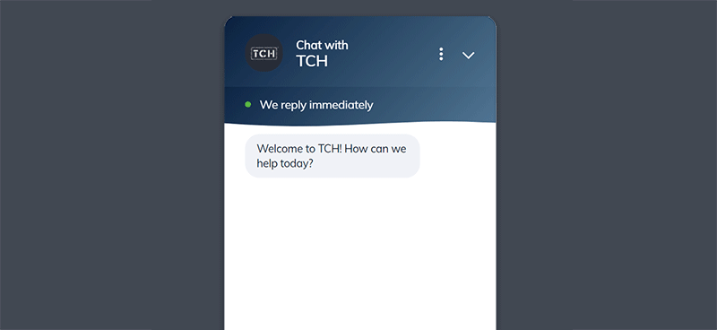 gif of live chat feature