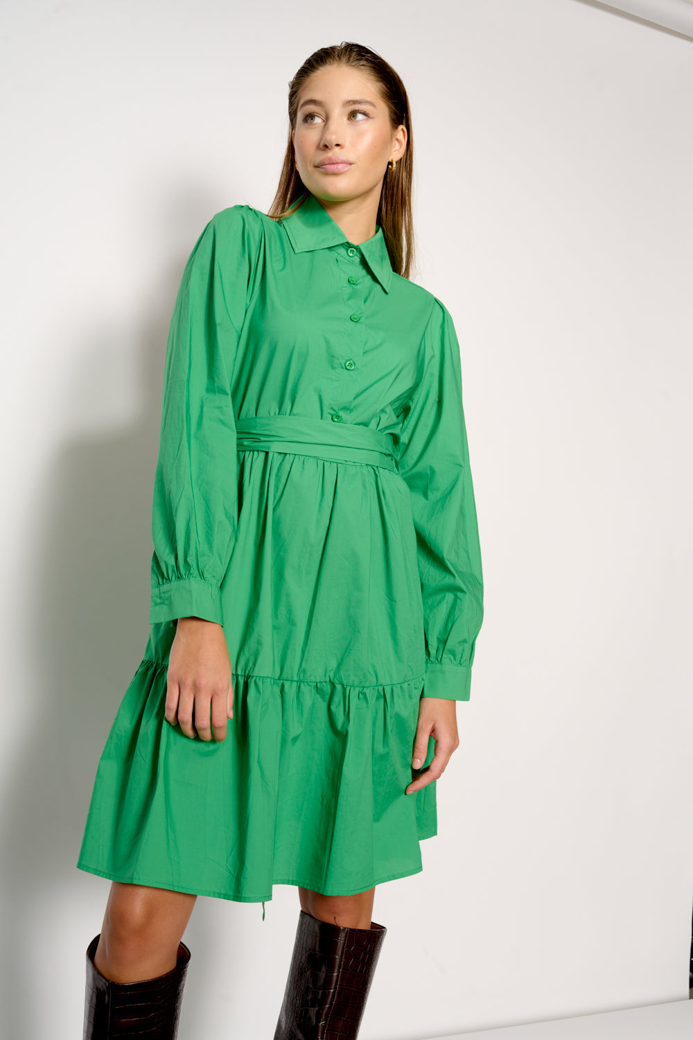 Pixi Shirt Dress Green