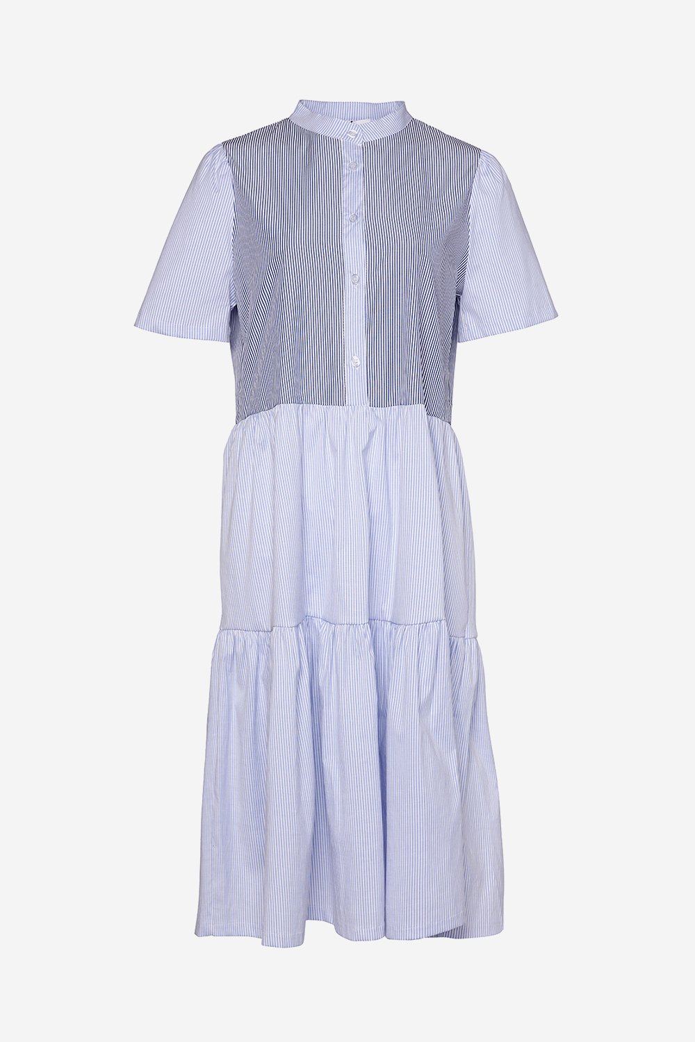 Lipe Dress Cotton Poplin Navy/blue Stripe