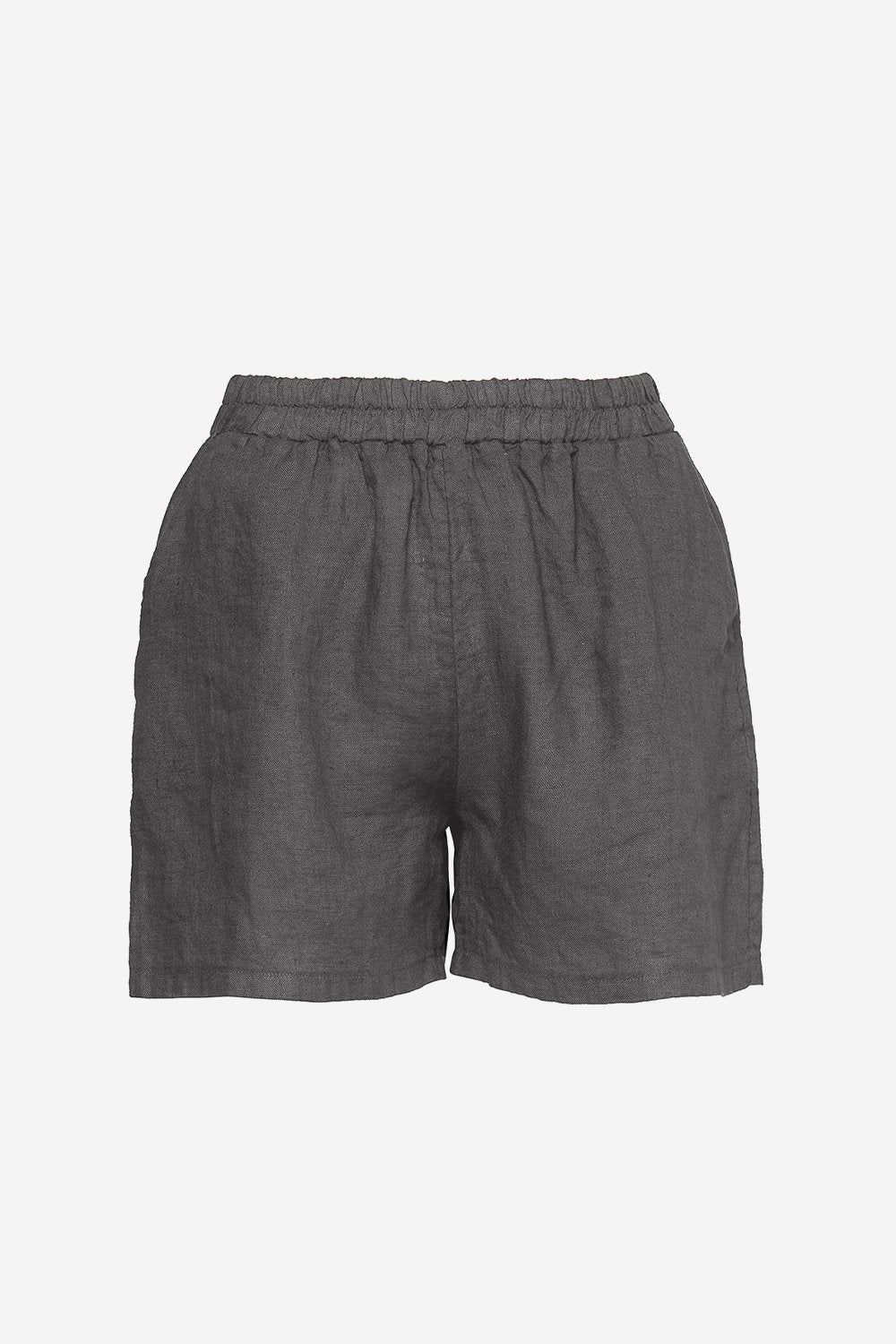 Zille Shorts Linen Antracit Grey