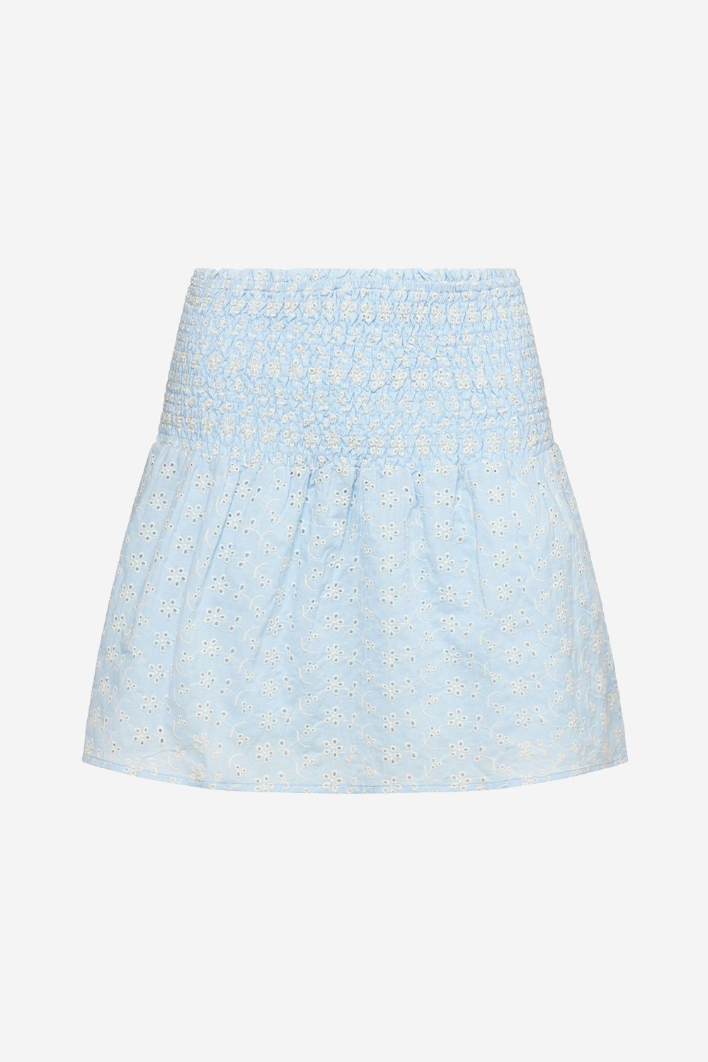 Blossom Skirt Cotton Broderie Lightblue