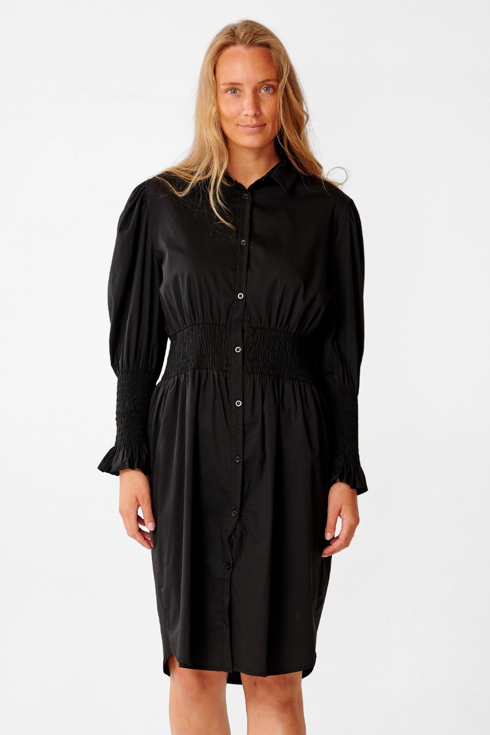 Danielle Dress Cotton Poplin Black