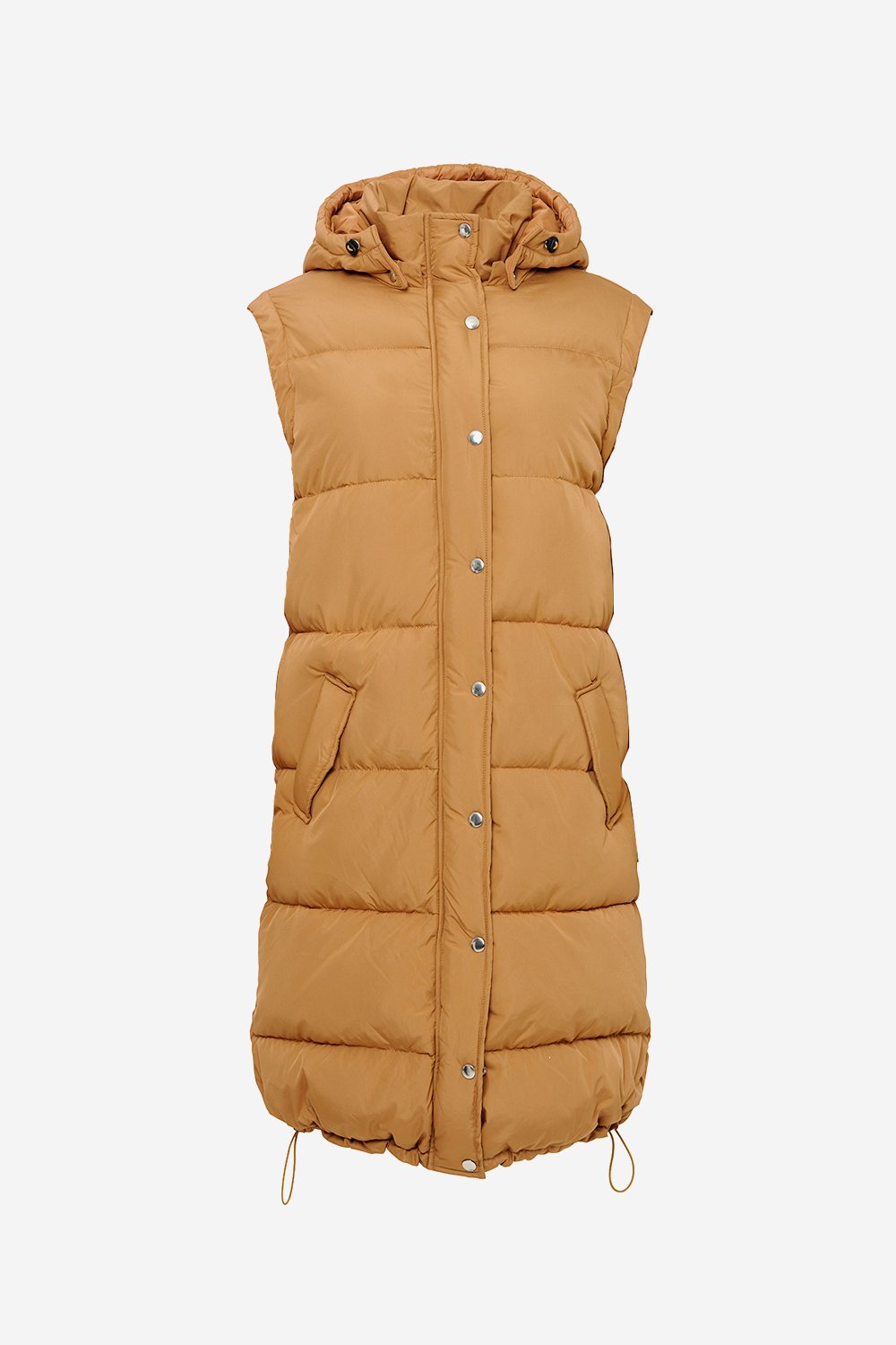 Eliza Puffer Waistcoat Camel