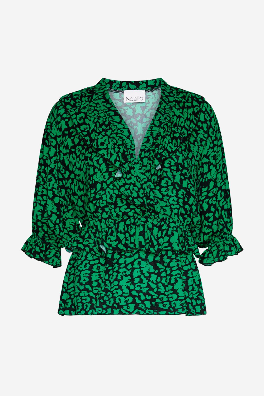 Nola AOP Blouse Viscose Green