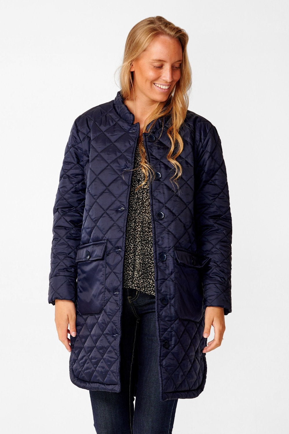 Rai Jacket Quilted Navy