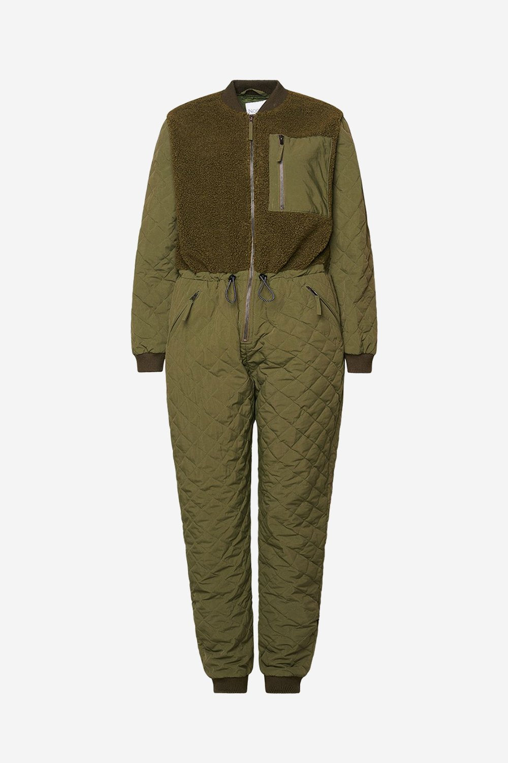 Ana Quilt Jumpsuit Army