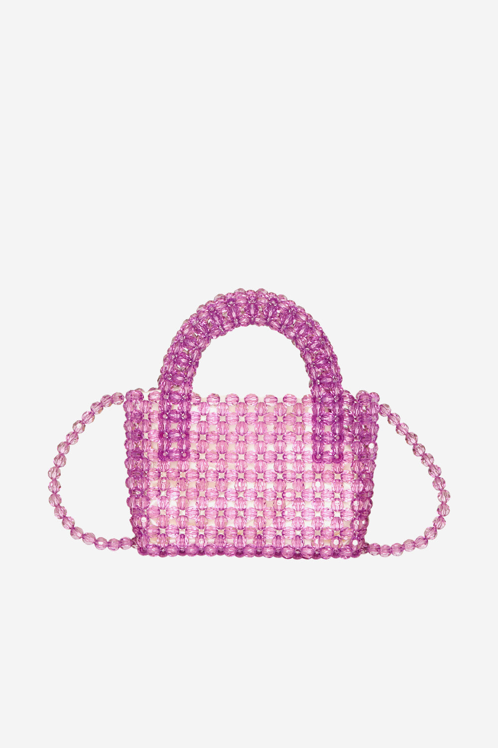 Bead Crossbody Bag Purple