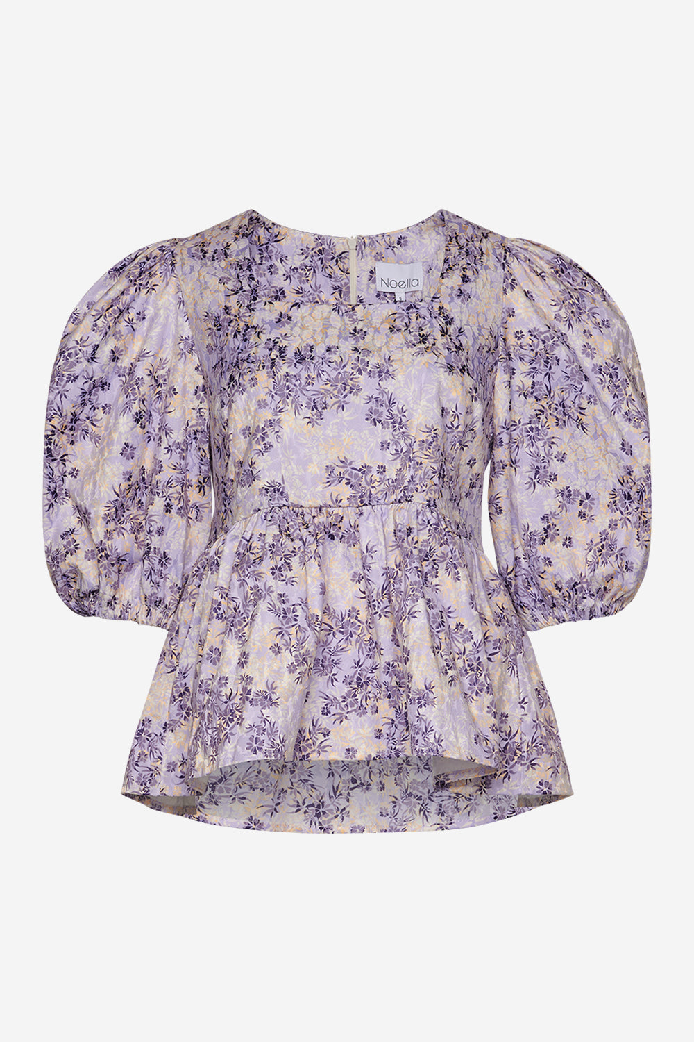 Blade Flounce Blouse Lilac Flower