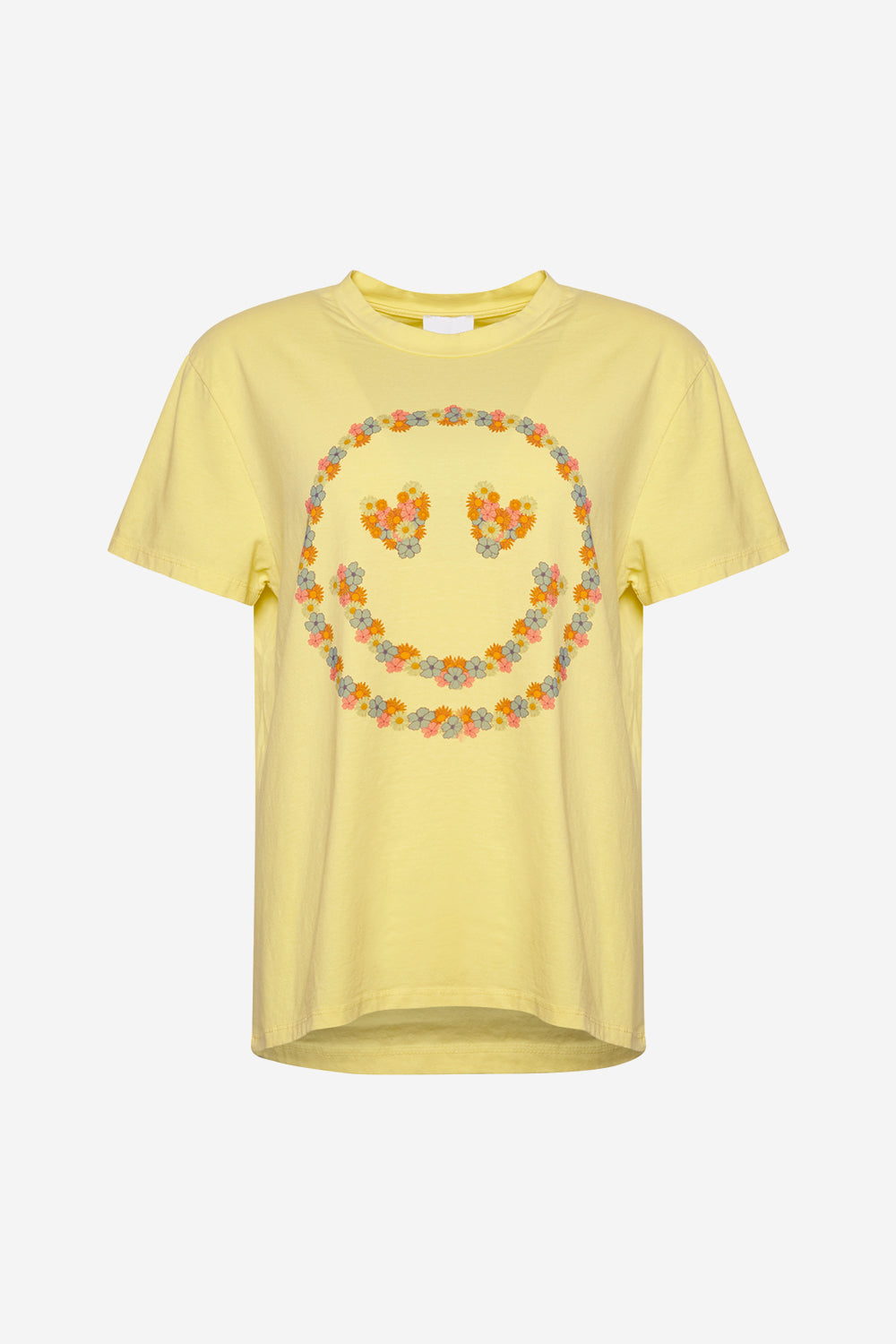 Danny Smiley Tee Pastel Yellow