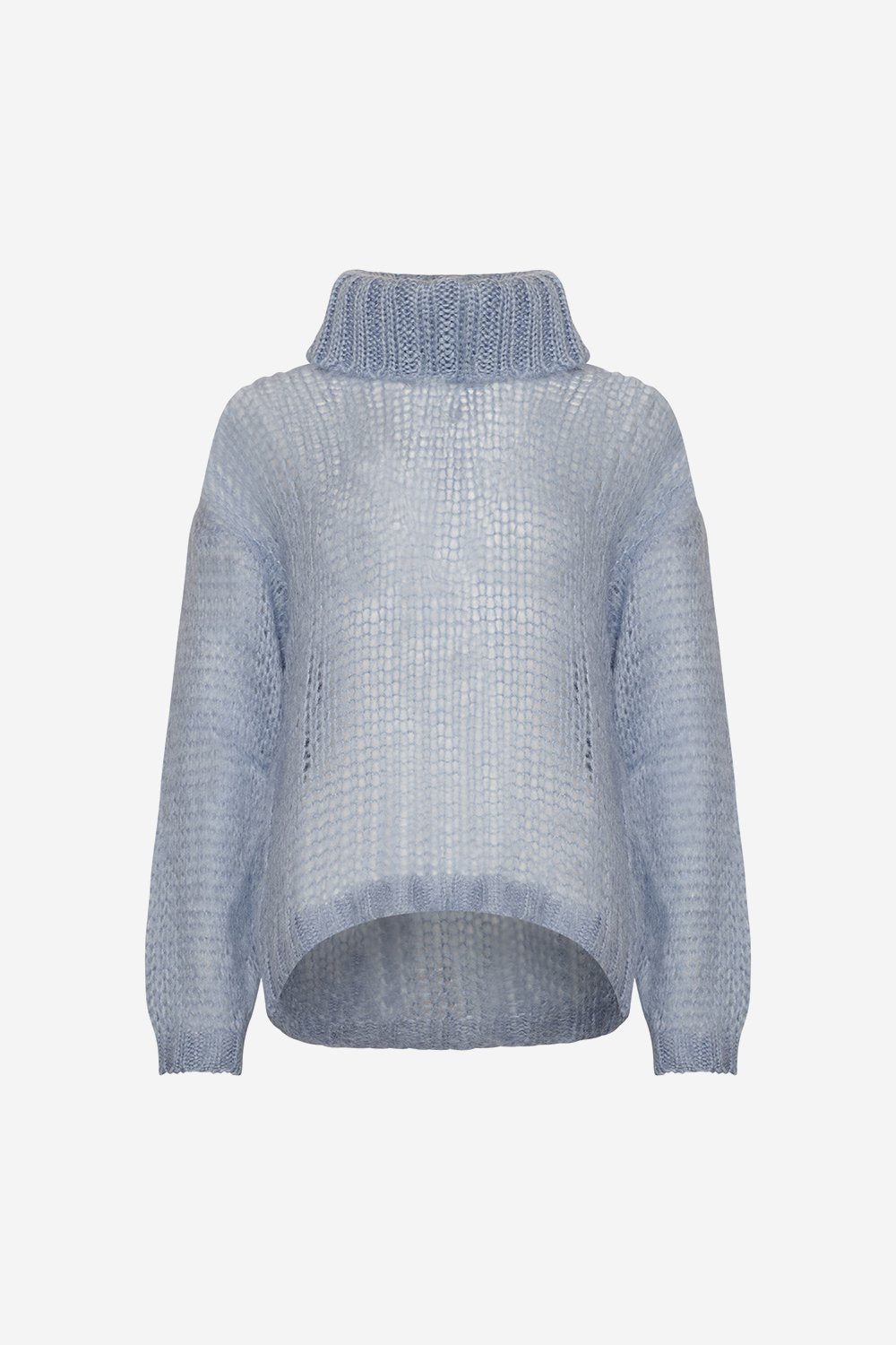 Delta Knit Rollneck Light Blue