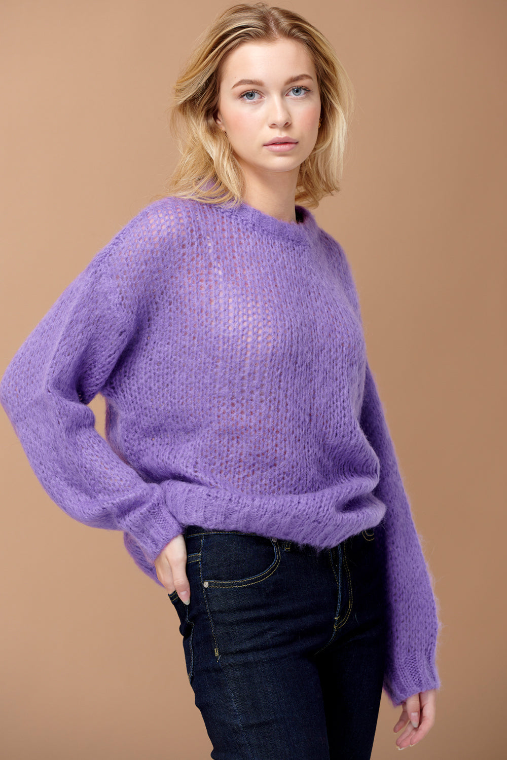 Delta Knit Sweater Lavender