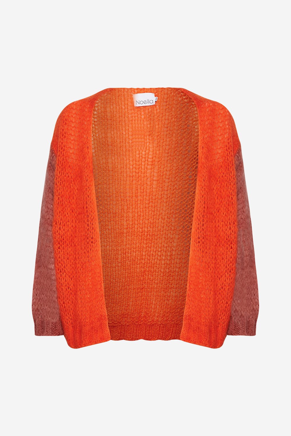 Delta Cardigan Orange/Dusty Rose