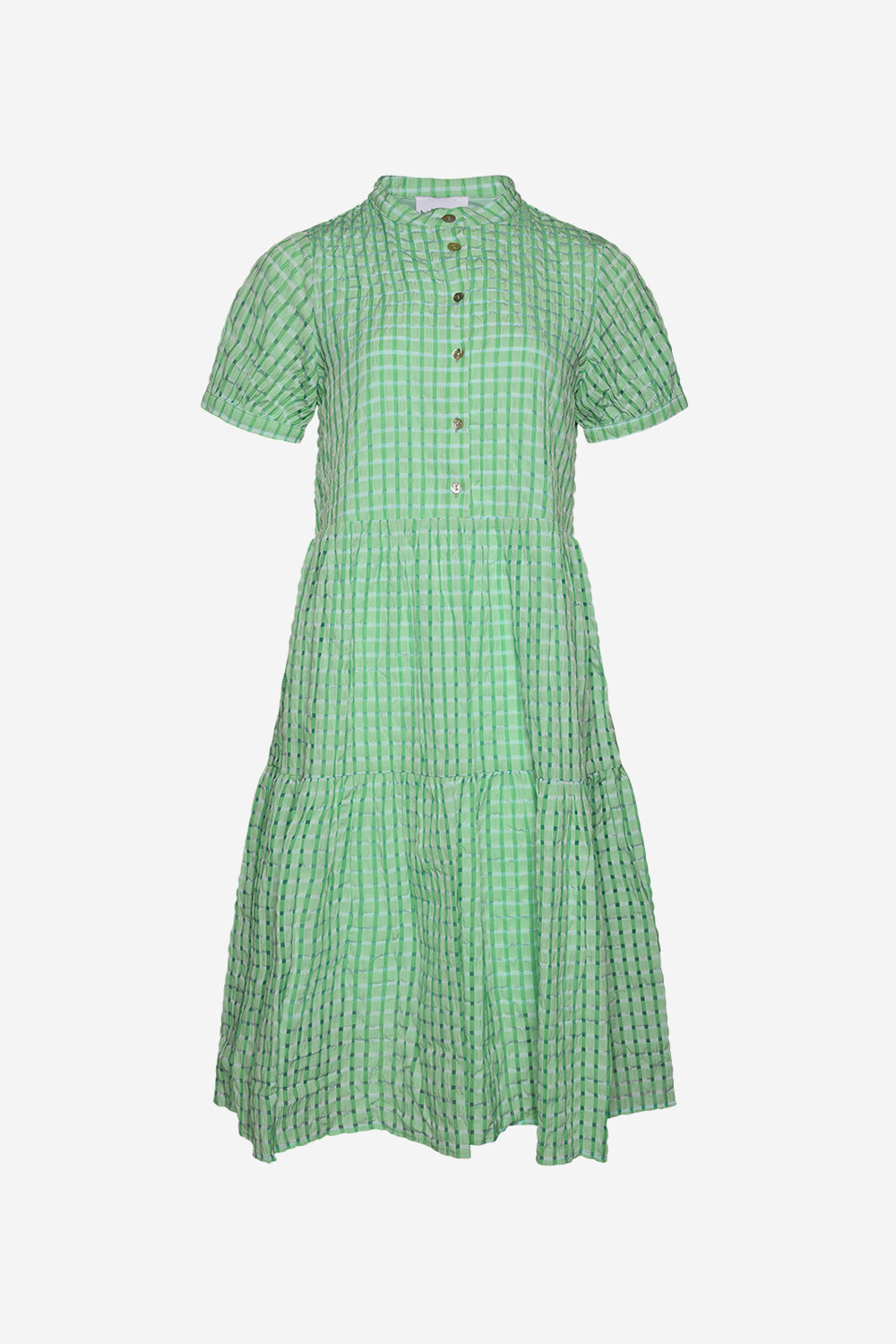 Dicte Lipe Dress S/S Green