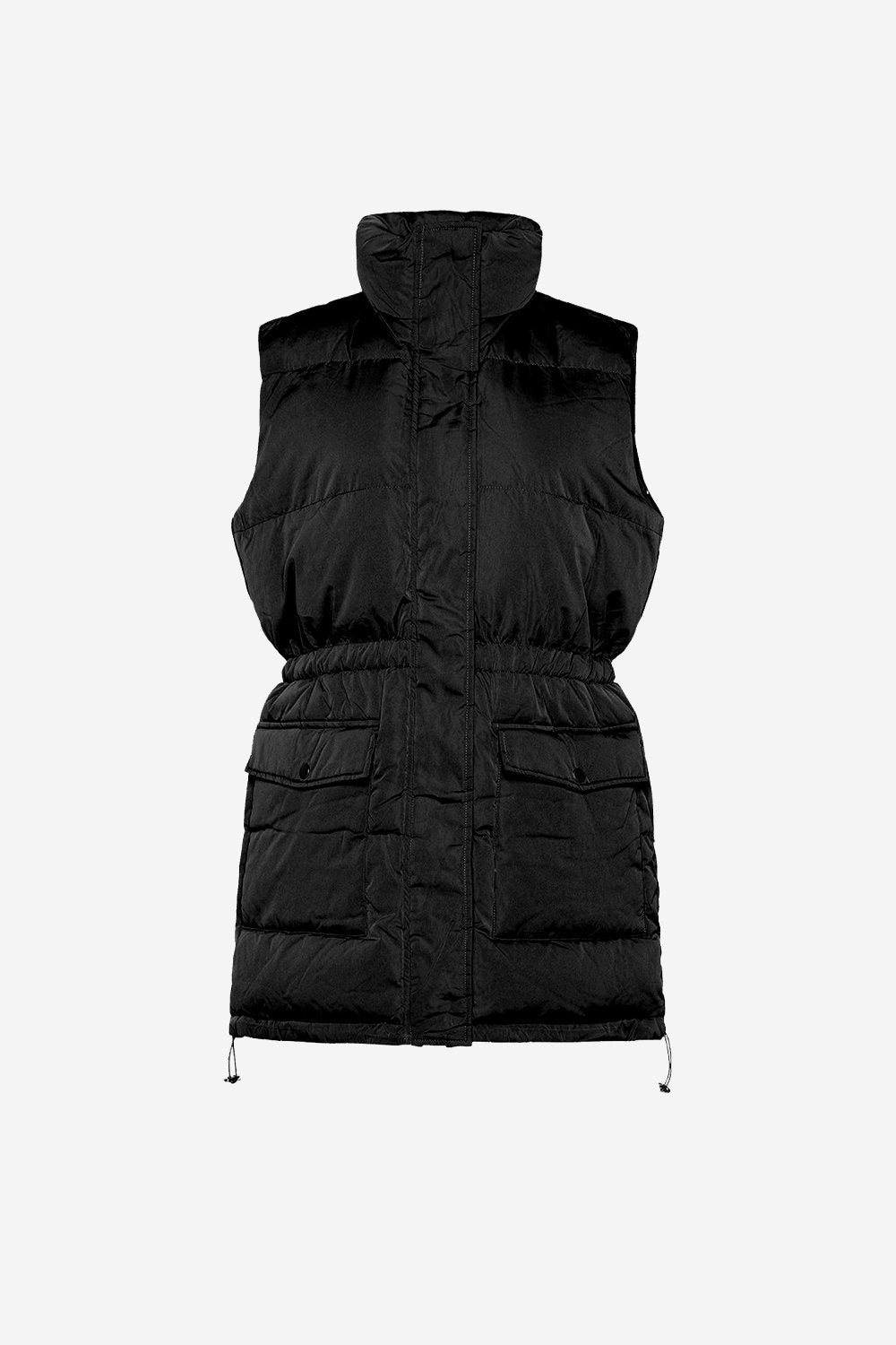 Eden Puffer Waistcoat Soft Black