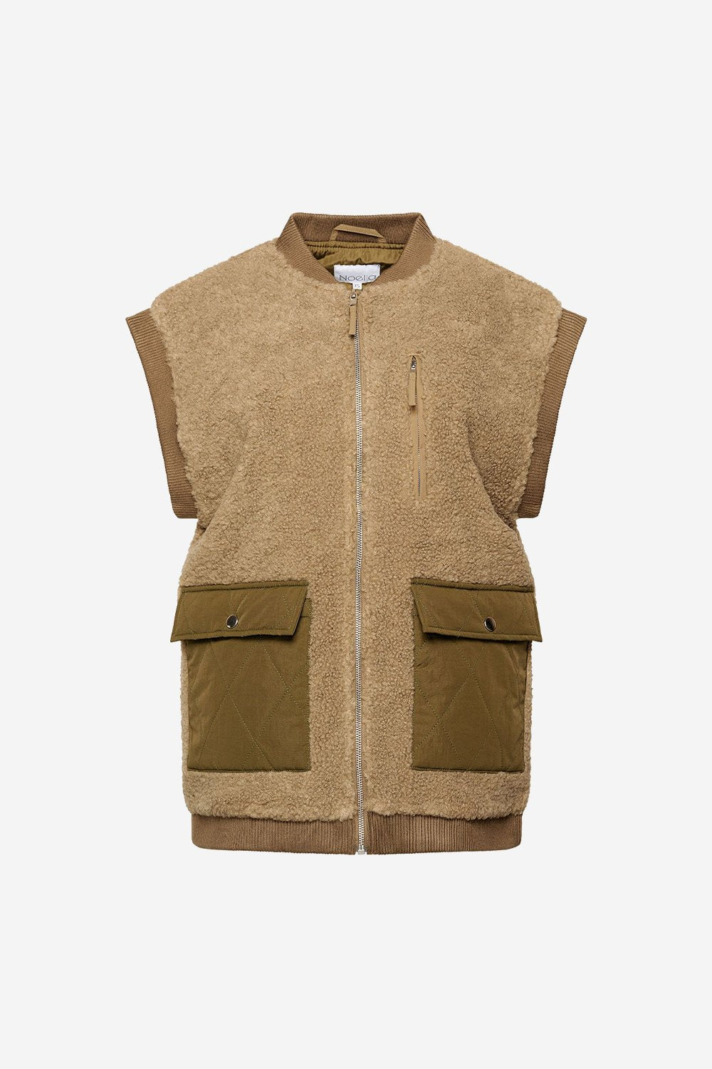 Effi Pile Vest Polyester Olive/dusty Army Mix