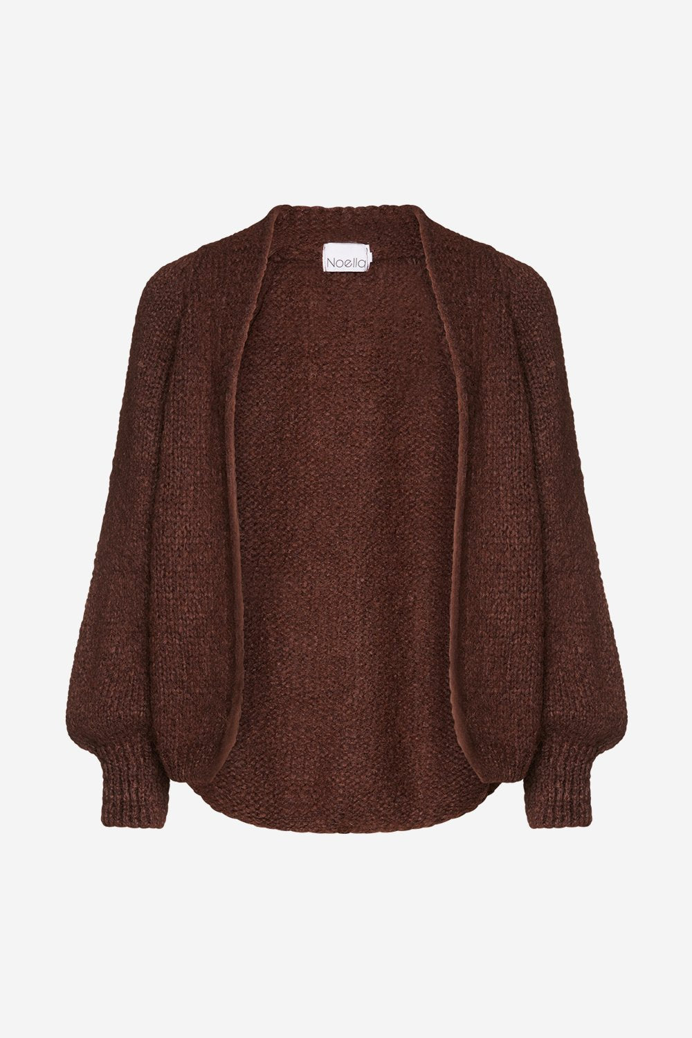 Fora Knit Cardigan Dark Brown