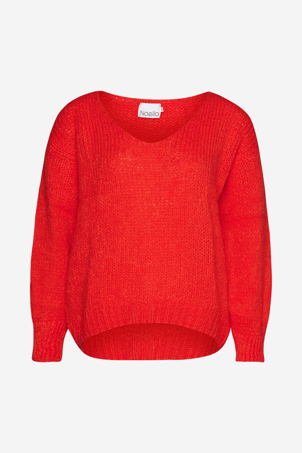 Fora Knit V-neck Sweater Red