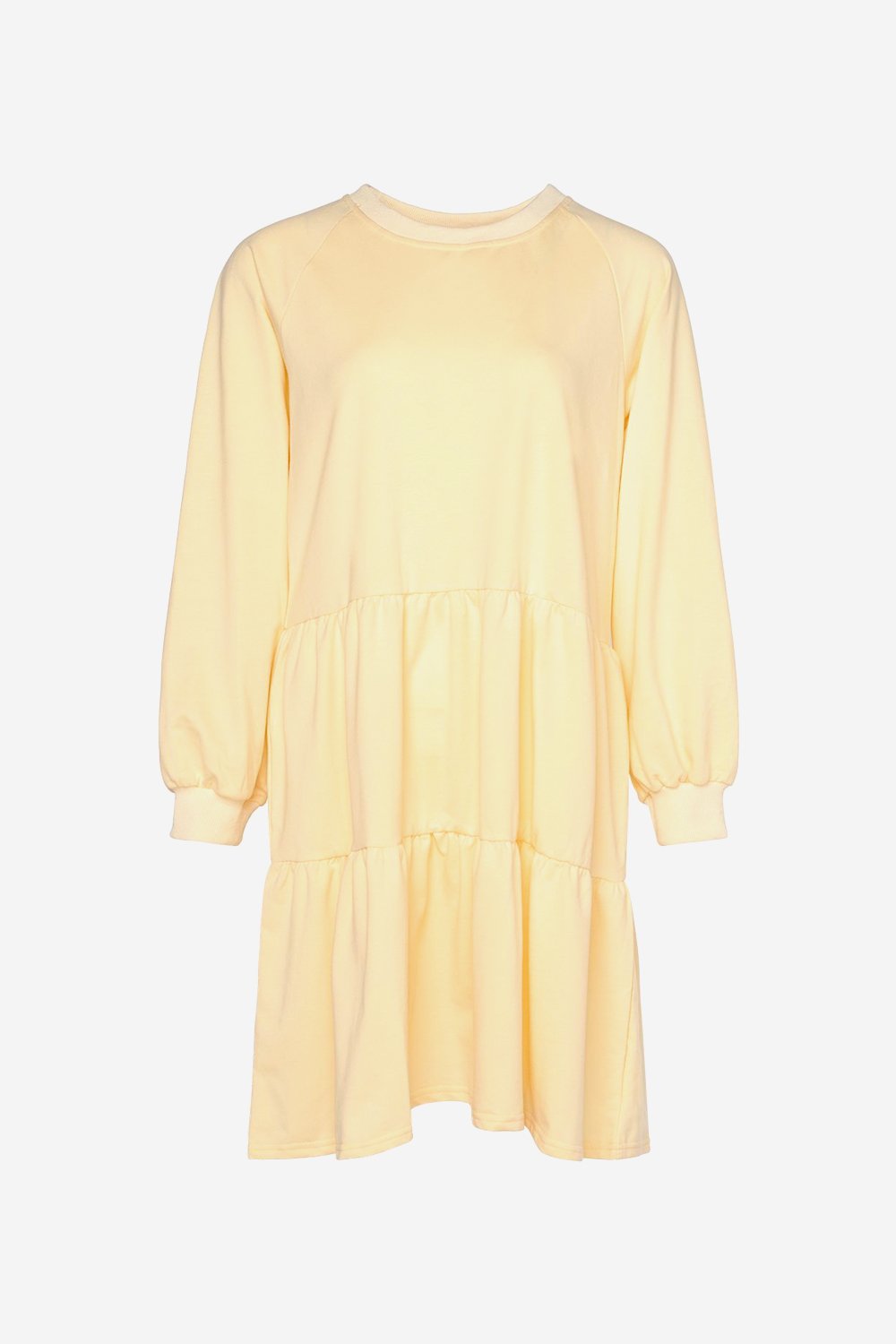 Holly Sweat Dress Light Yellow