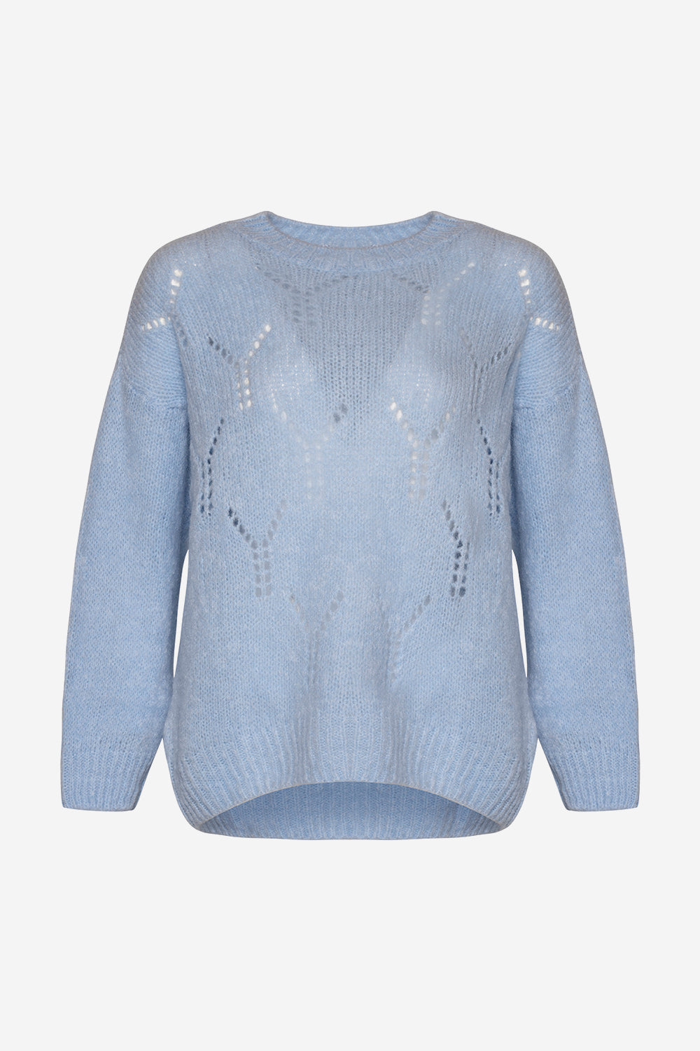 Ira Knit Blouse Light Blue