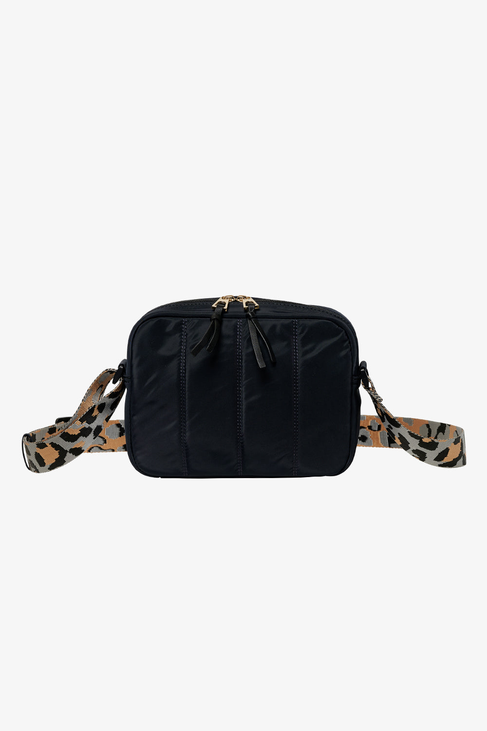 Jane Quilted Crossbody Black