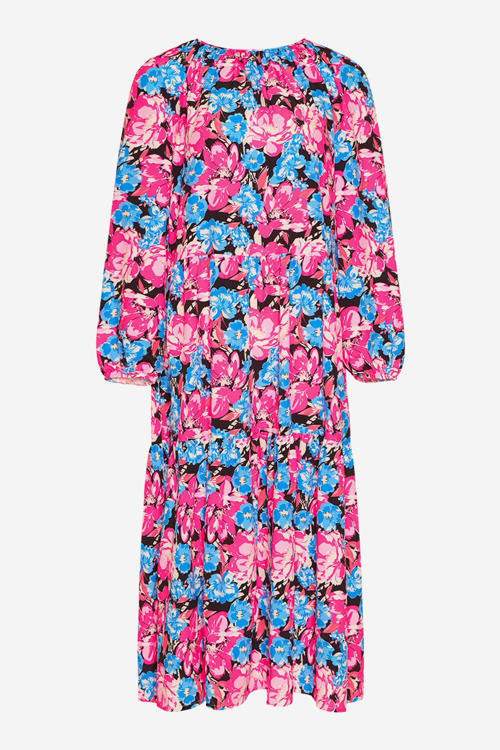 Janelle Long Dress Pink/Blue Mix