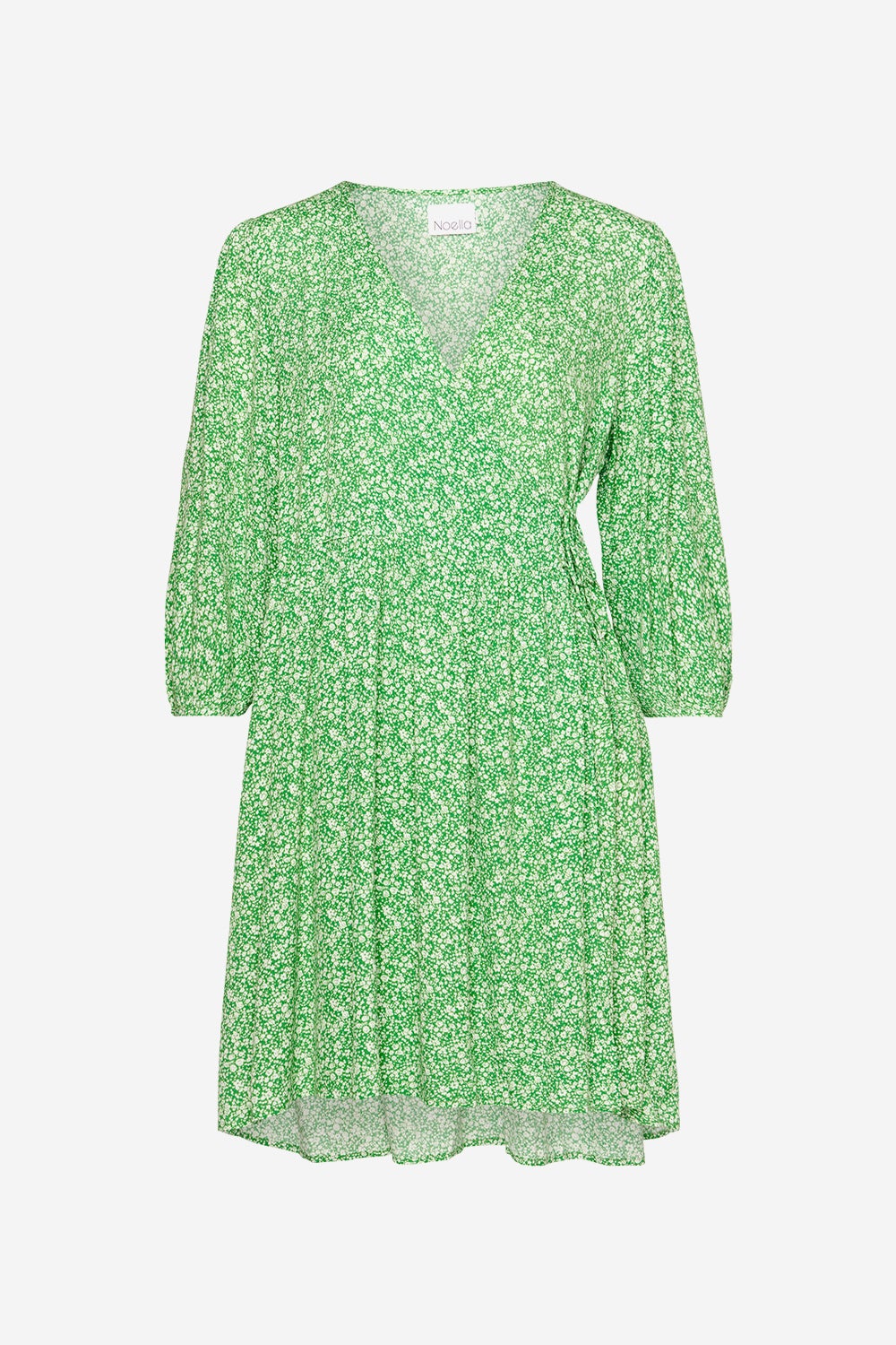 Janet Dress Viscose Green Flower