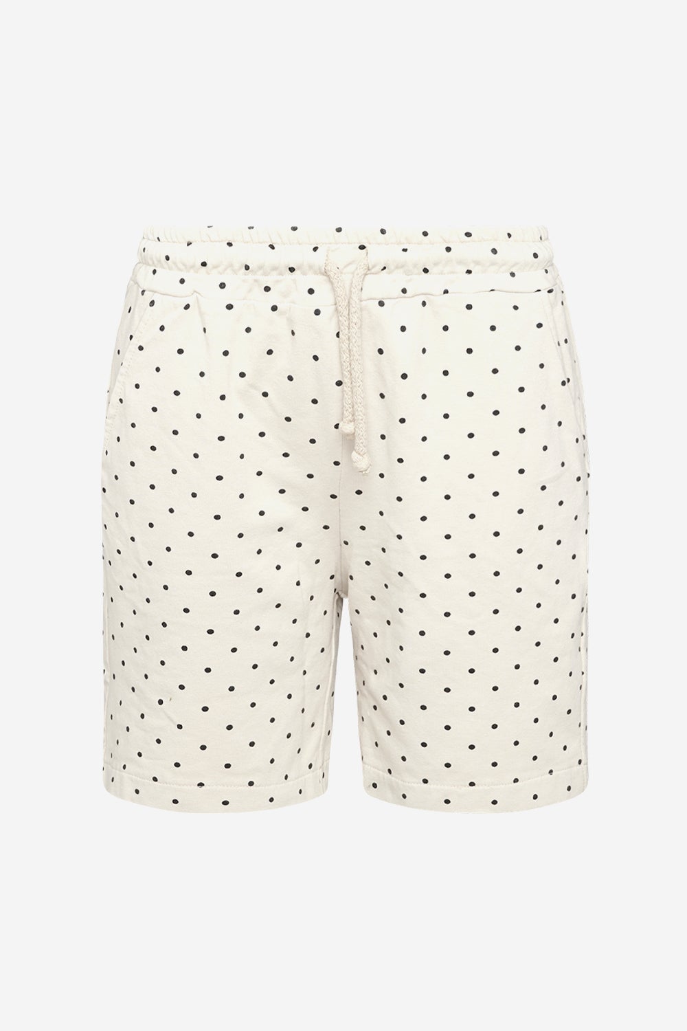 Johanne Sweatshorts Offwhite/black Dot