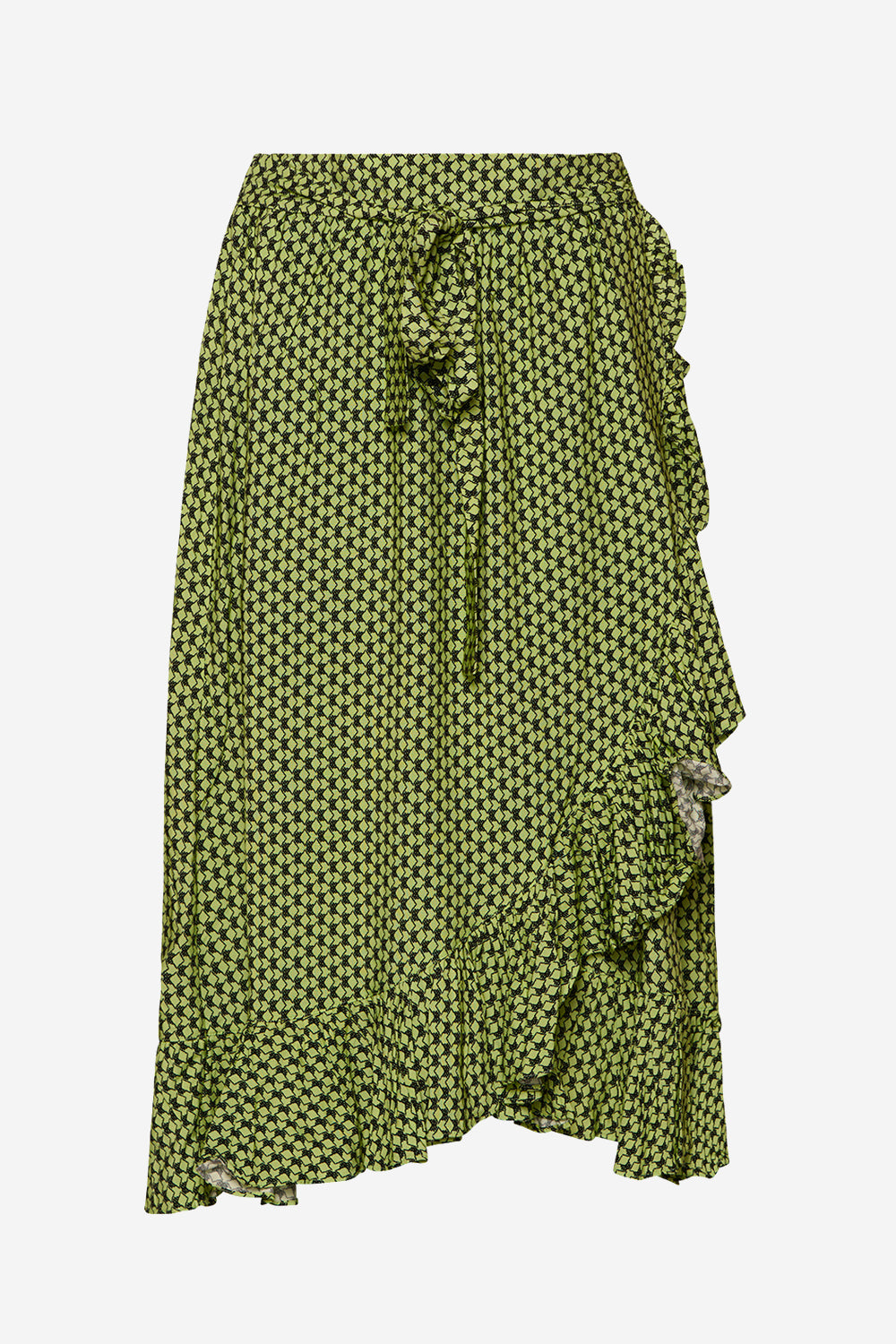 Joyce Skirt Lime graphic print