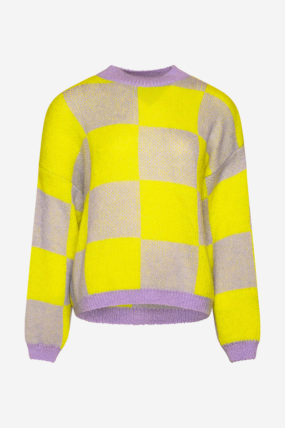 Kiana Knit Sweater Lilac/Yellow Mix