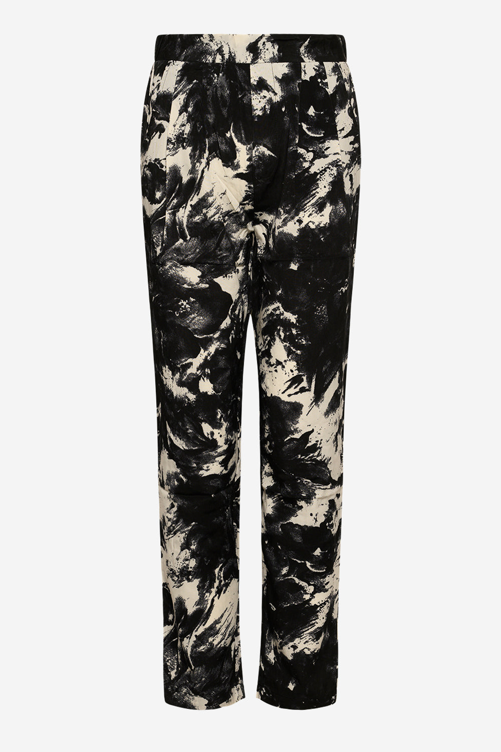 Lena Pants Black/cream Tiedye