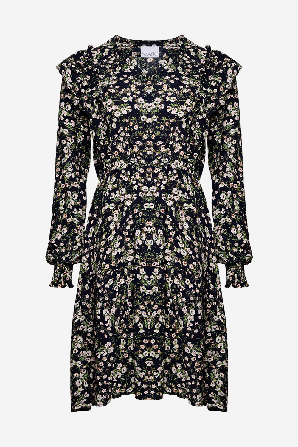 Lennox Dress Viscose Navy Flower