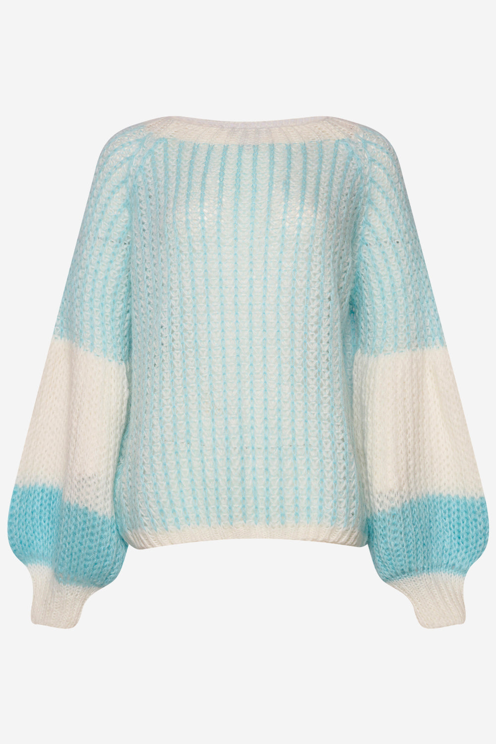 Liana Knit Sweater Lightblue/White