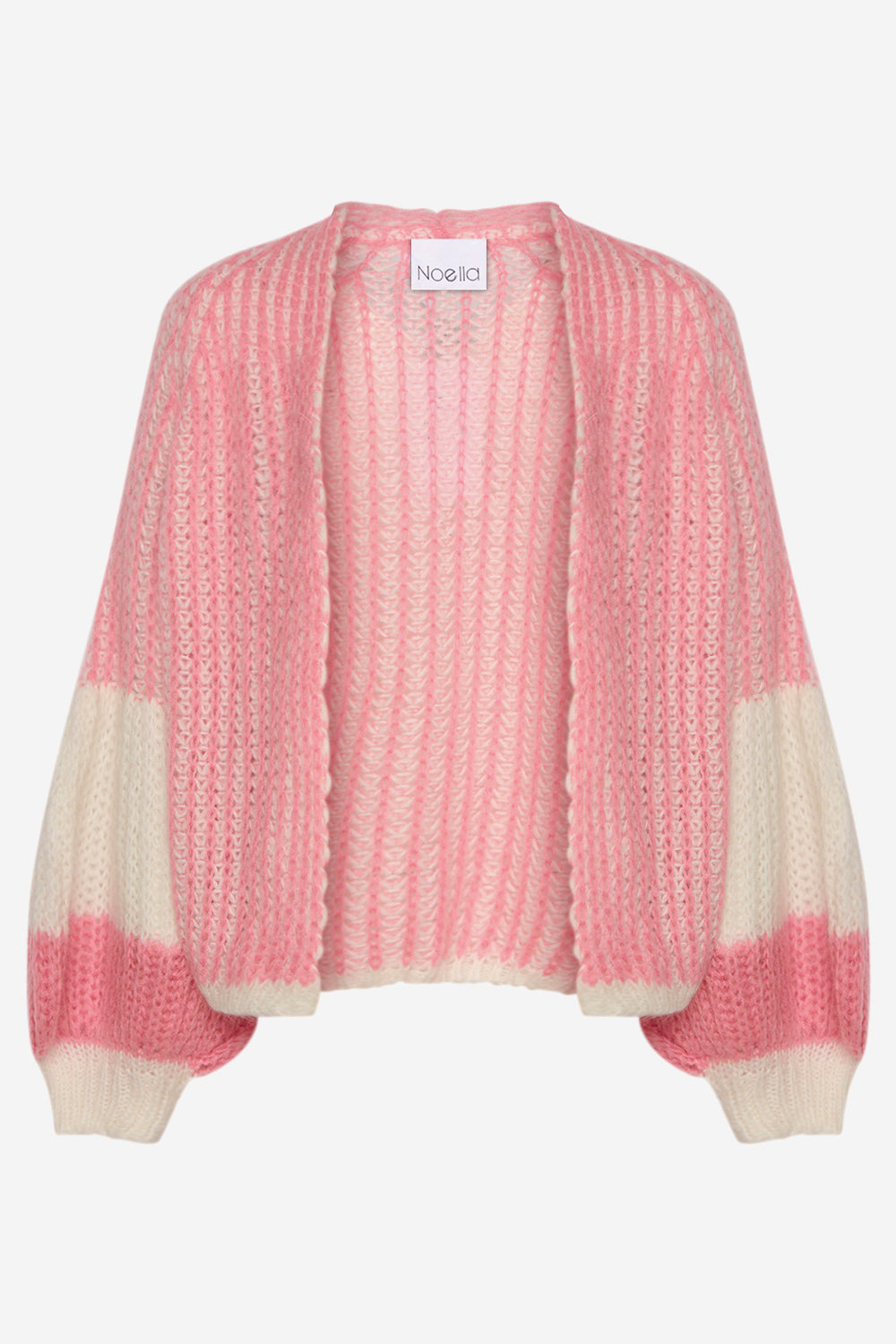 Liana Knit Cardigan White/Rose