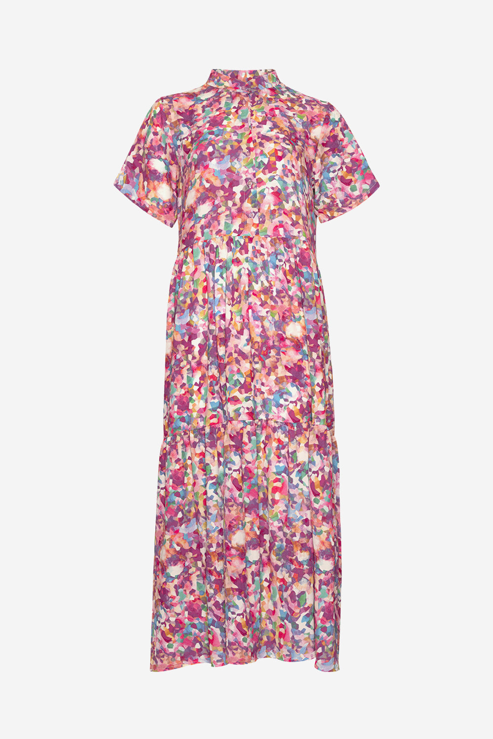 Lipe Long Dress S/S Multi Mix