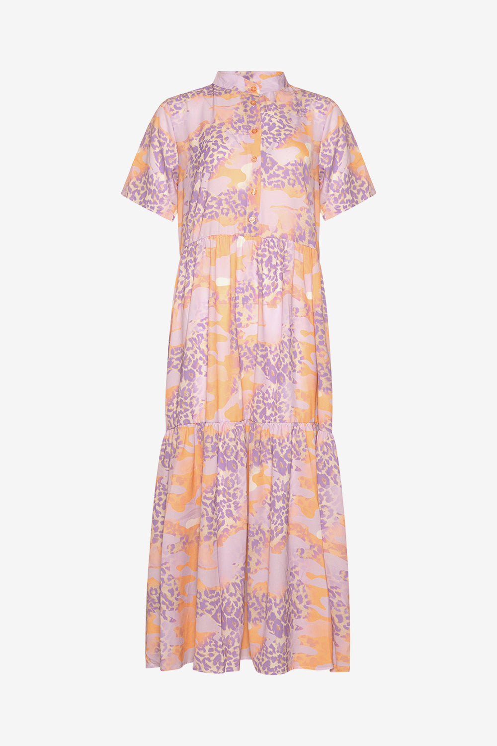 Lipe Long Dress S/S Pastel Mix