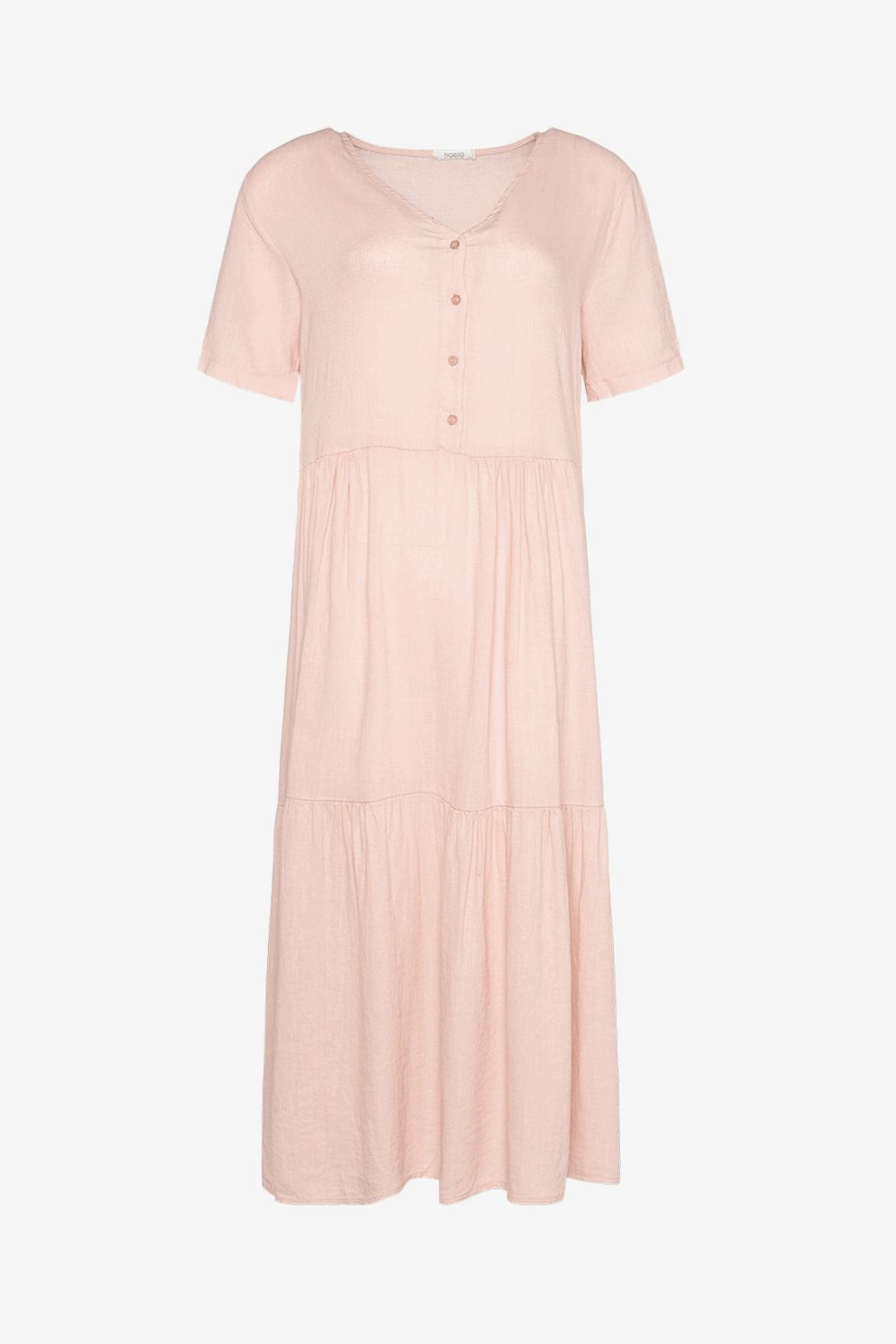 Lipe V-neck ss Linen Mix Rose