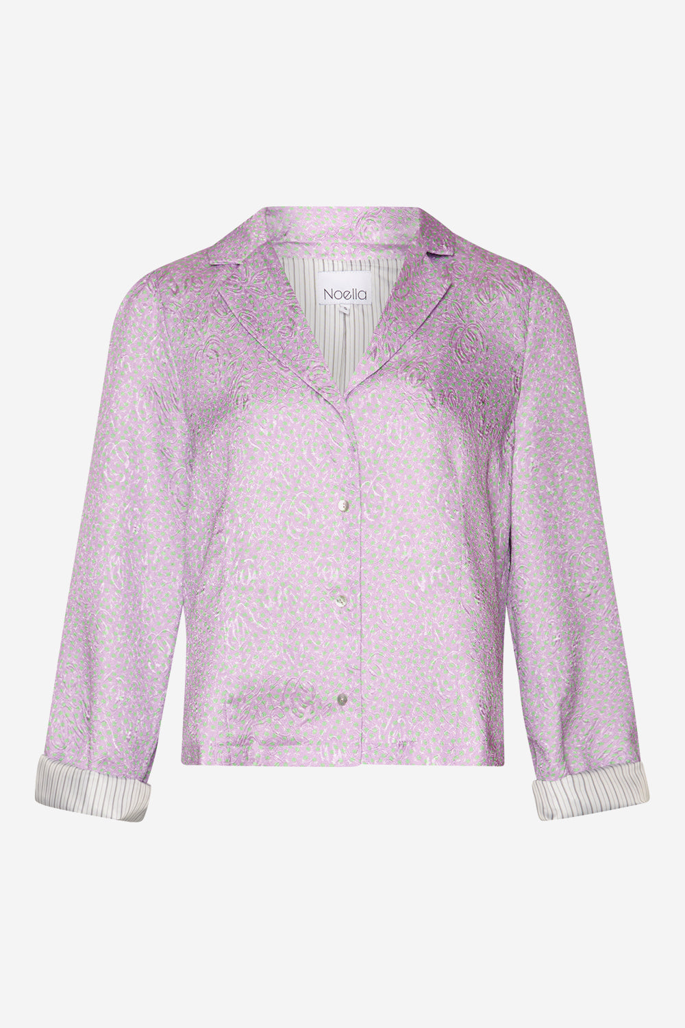 Louise Shirt Lilac/lime Mini