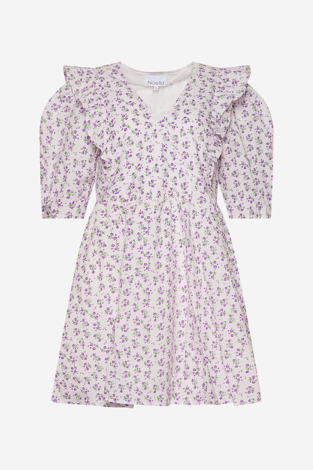 Madeline Short Flounce Dress Lilac Mix