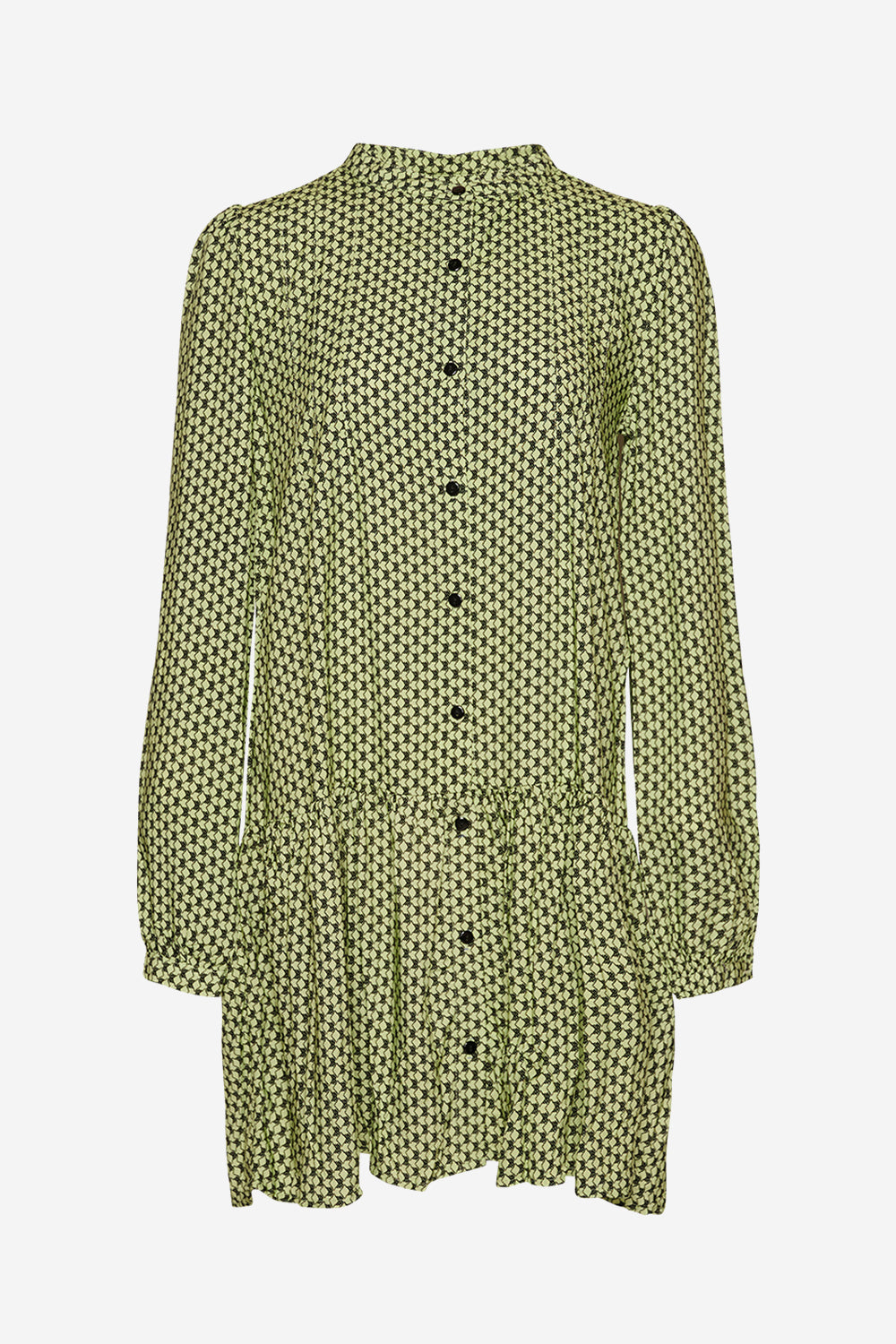 Mani Dress Lime graphic print