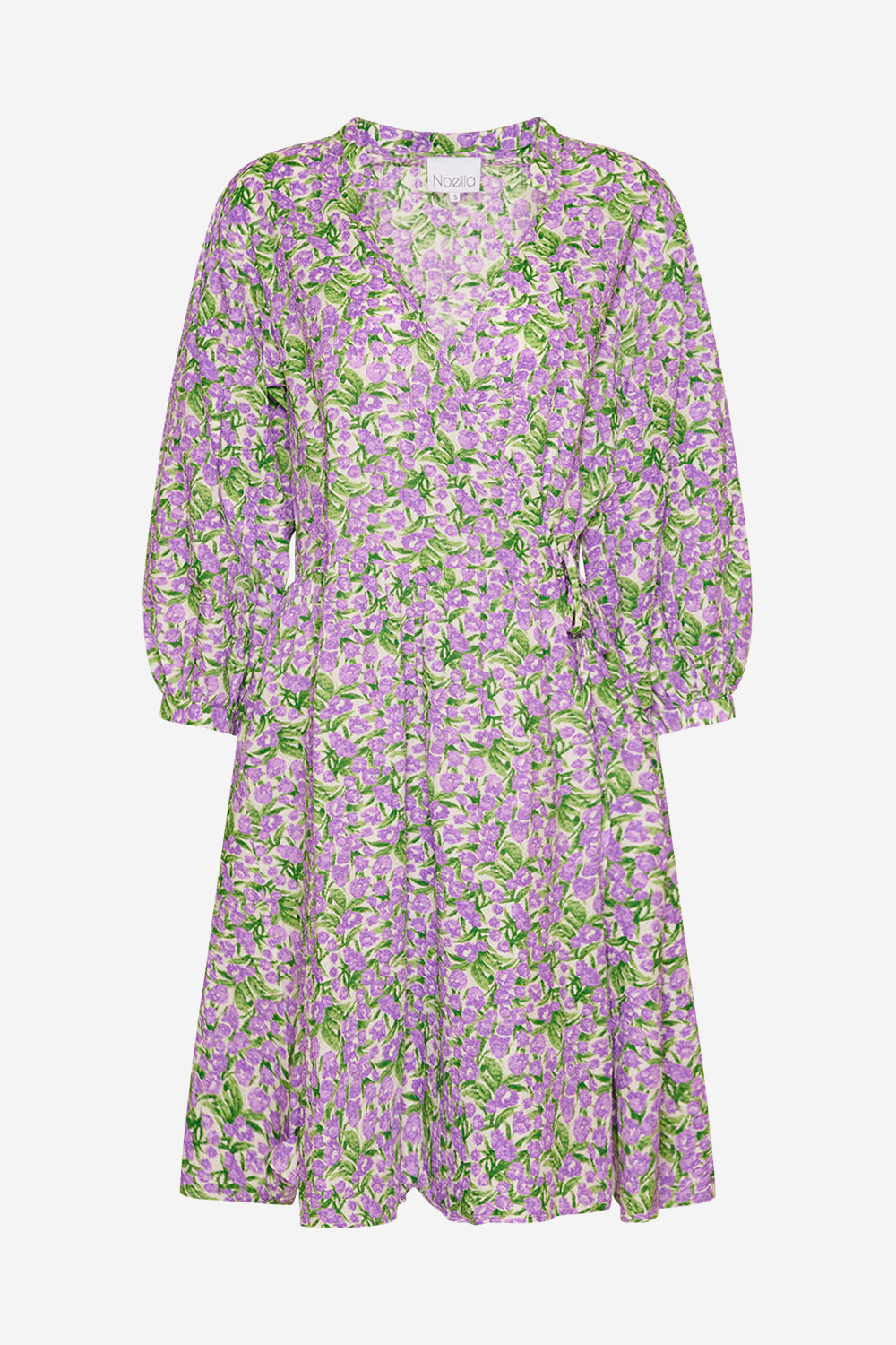 Mara Wrap Dress Lavender/green flower