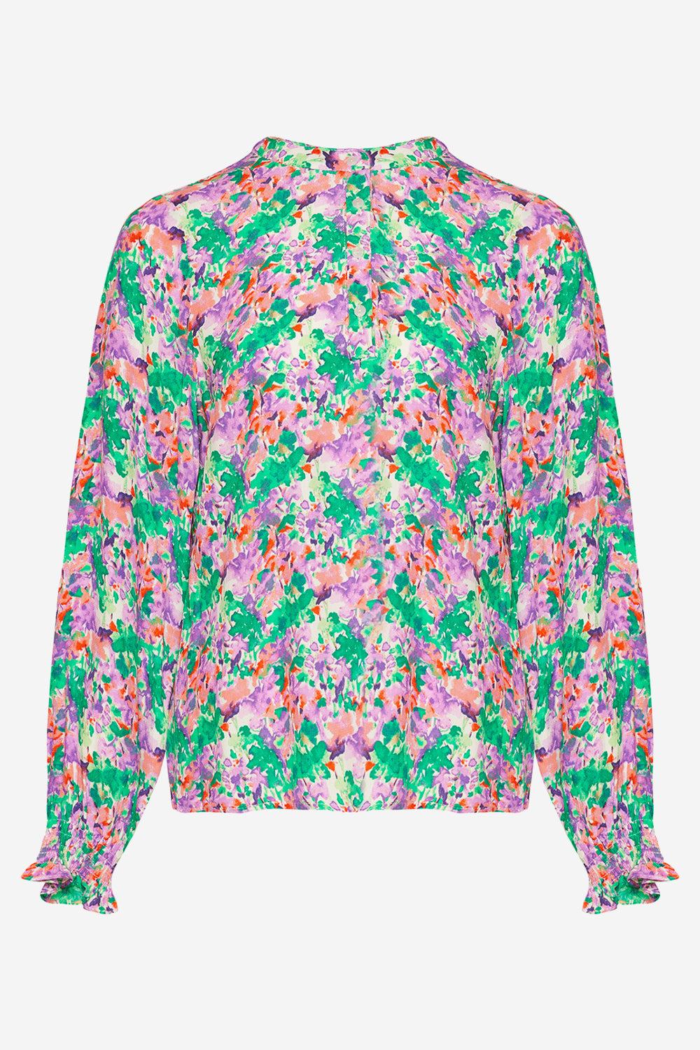 Miu Blouse Lilac/green blurry flower